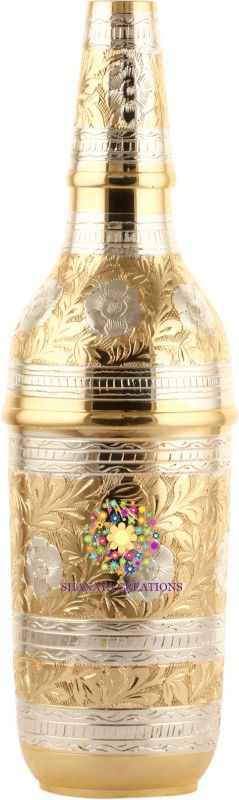 SHANAYA CREATIONS Beer Bottle Holder 1000 ml Bottle, Shaker (Pack of 1, Gold) serving, shaking, decoration Decanter  (Brass, 33.814 oz)