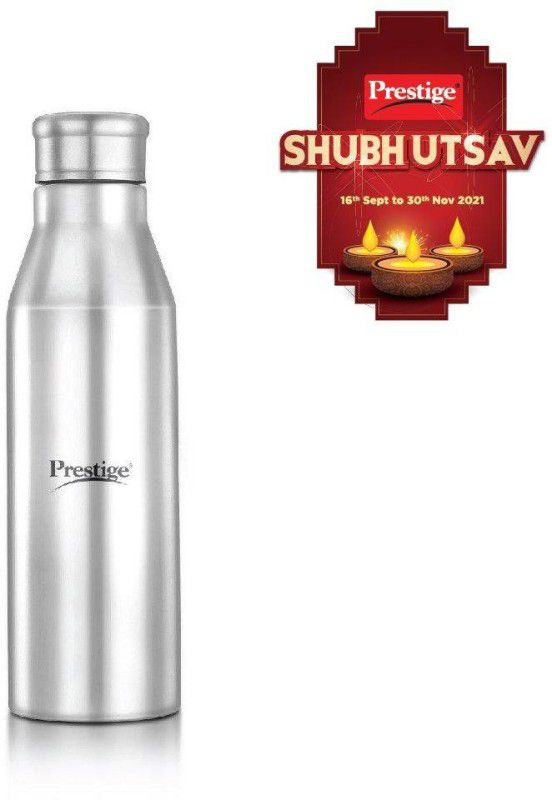 Prestige SU-PSWBC 17 Stainless Steel Spill Free Water Bottle, 1 Litre, Silver 1 ml Bottle  (Pack of 1, Silver, Steel)