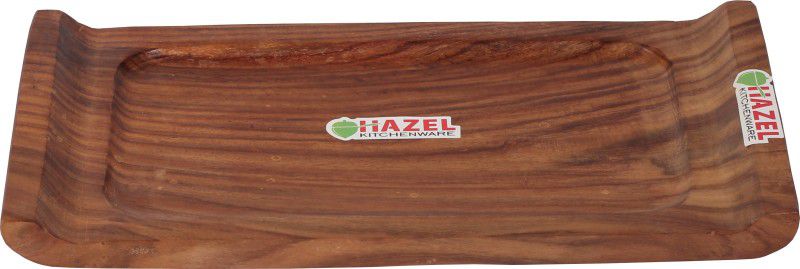 HAZEL Handicraft Wooden Serving / Multipurpose Rectangle Length: 33 cm Tray