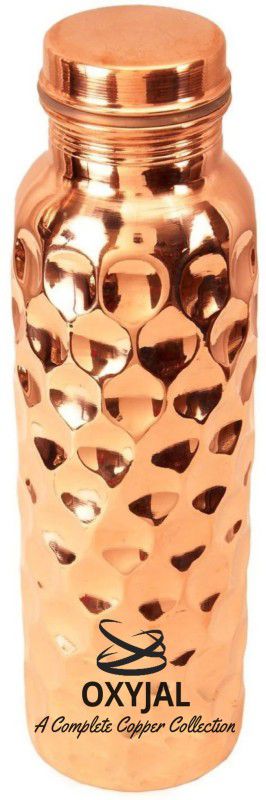 Oxyjal i2k M2d Cdd Branded Daimond 100% Copper Purity to Make Drinking Water Healthy 1000 ml Bottle  (Pack of 1, Brown, Copper)