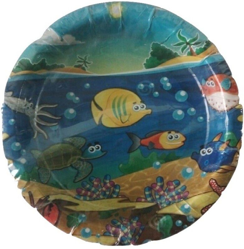 FUNCART Funcart Under the Sea Theme Paper Plate 7'' ( 10 pcs/pack) Plate  (Pack of 10)