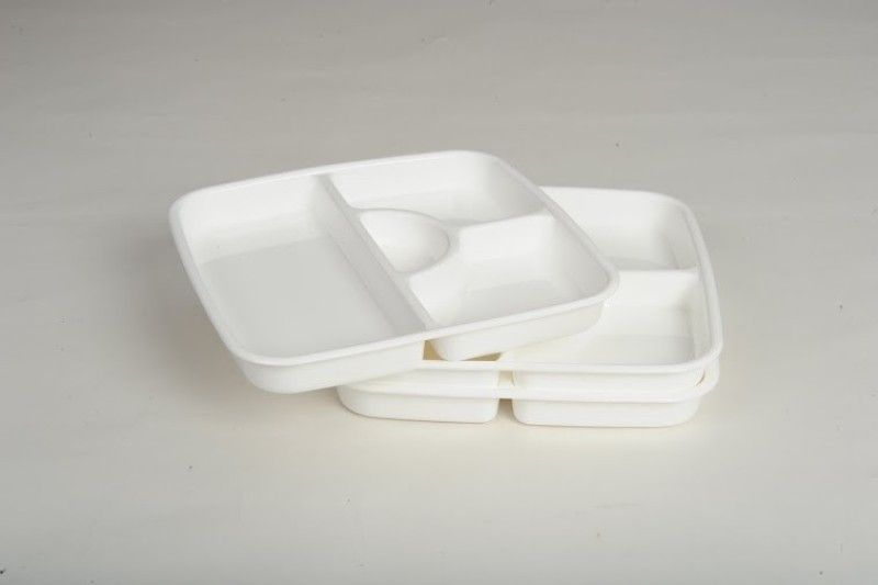 Signoraware Serving Thali Plate Set  (Pack of 3, Microwave Safe)