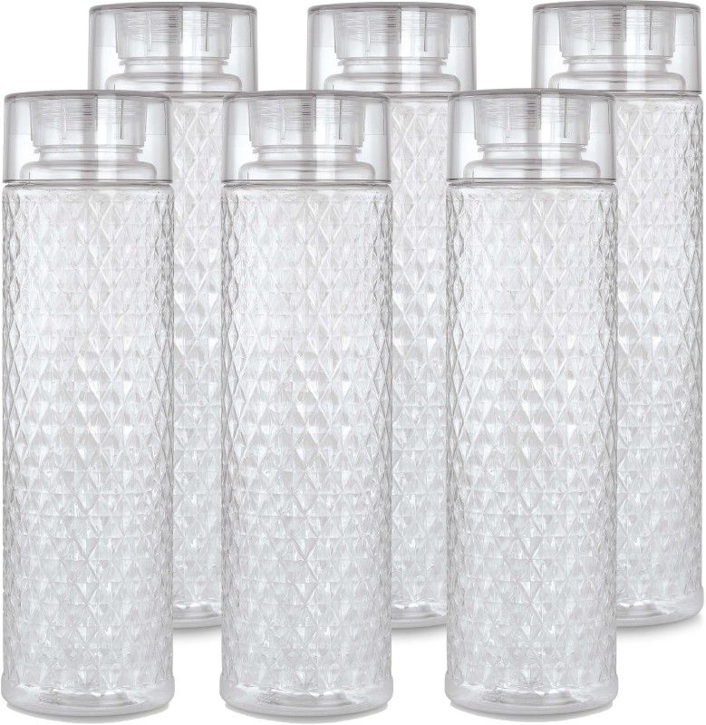 Ddice Krysta Tranparent Multi-Colour Pack of 6 1000 ml Bottle  (Pack of 6, Clear, PET)