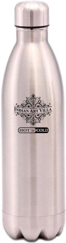 IndianArtVilla Steel Insulated Vaccum Bottle 750 ml Bottle  (Pack of 1, Silver, Steel)