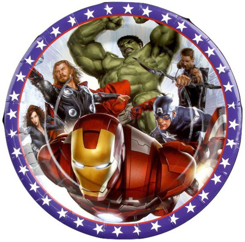 FUNCART 9'' Avengers party paper plates ( 6 pcs/pack) Plate  (Pack of 6)