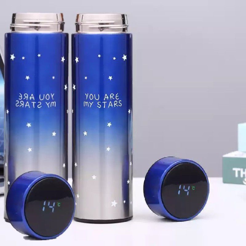 ICONIX You Are My Star Temperature Bottle for Hot & Cold BPA Free Flask combo 500 ml Flask  (Pack of 2, Blue, Silver, Steel)