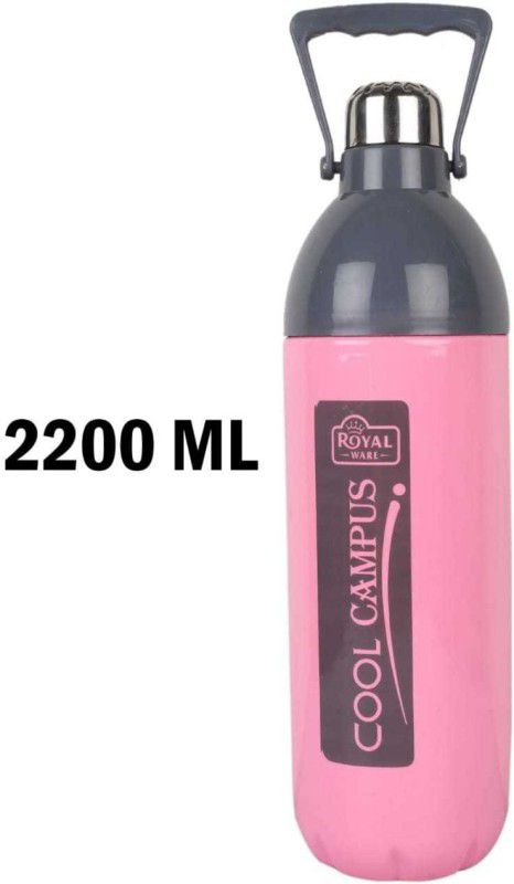 Royel Cool Campus 2200 ml Bottle  (Pack of 1, Pink, PET)