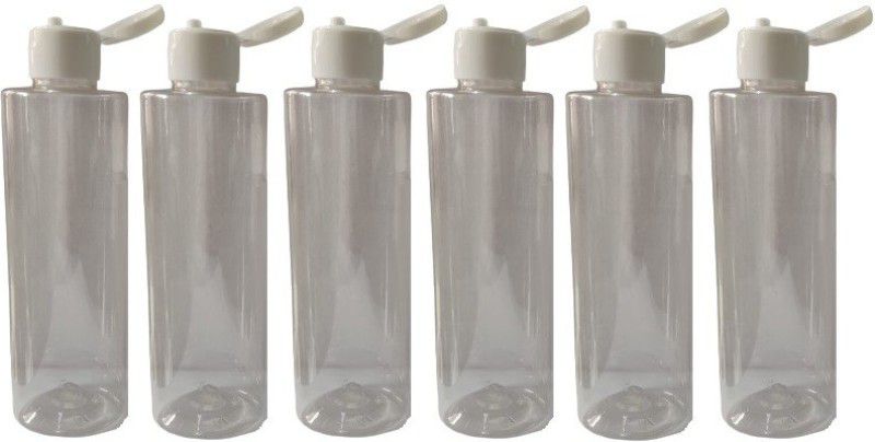 100 ml Empty Clear Plastic Bottles Leak Proof Squeeze Bottles(Pack of 6) 100 ml Bottle  (Pack of 6, Clear, Plastic)