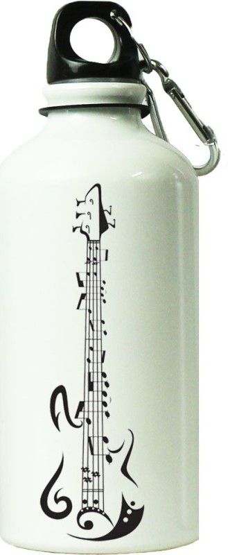 ShopBuzz Graphic Guitar Printed Sipper Bottle 600 ml Bottle  (Pack of 1, Multicolor, Steel)