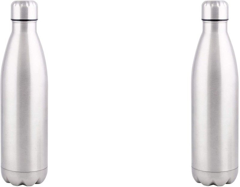 R.sons PROCASA. COLA C30 Stainless Steel Water Bottle, 1000ML, Set of 2 1000 ml Bottle  (Pack of 2, Silver, Steel)