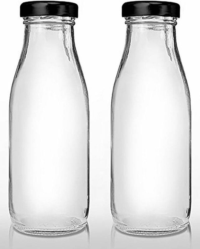 NOGAIYA FUN184 500 ml Bottle  (Pack of 2, White, Glass)
