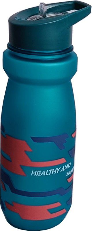 4tens Happy Water Bottle for Kids Fitness Sports Water Bottle 1000 ml Bottle  (Pack of 1, Blue, Plastic)