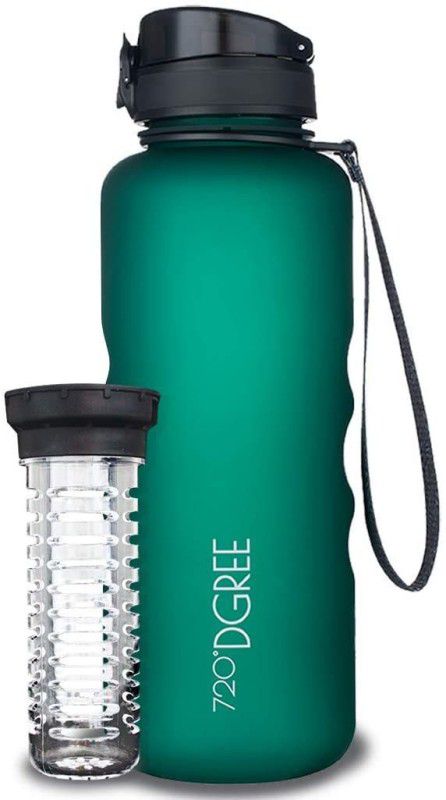 720°DGREE Tritan Fruit Infuser BPA Free | 100% Leak Proof | Gym Fitness Sports Yoga Travel | 1500 ml Bottle  (Pack of 1, Green, Tritan)
