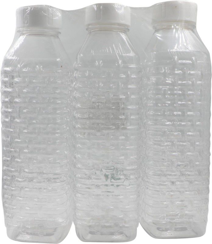 PRINCEWARE 1000 ml Bottle  (Pack of 3, Clear, PET)