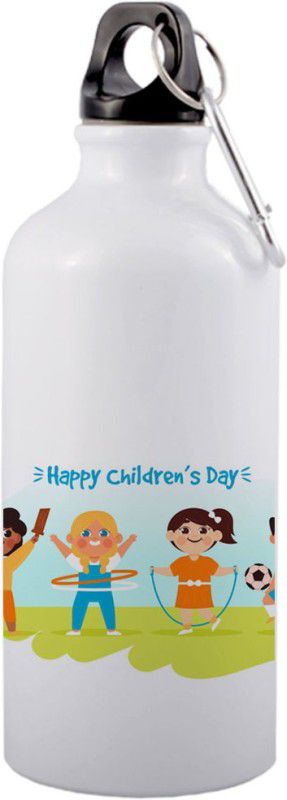 COLOR YARD best gift for children on children's day playing children design 600 ml Bottle  (Pack of 1, Multicolor, Aluminium)