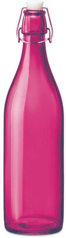 NOGAIYA bottles 900 ml Bottle  (Pack of 1, Pink, Glass)