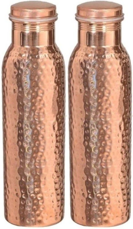 THE KRAFT AND TRENDS JOINTLESS 900 ml Bottle  (Pack of 2, Brown, Copper)