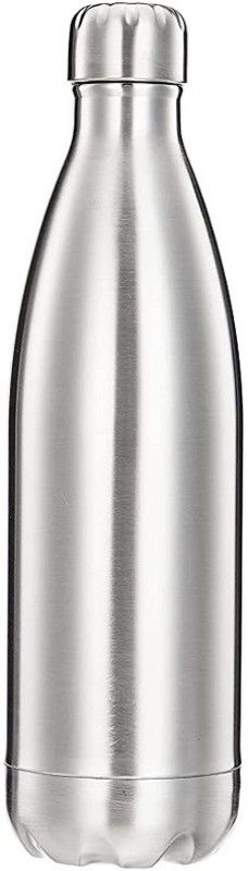 Philocaly Enterprise Steel Water Bottle-1L 1000 ml Bottle  (Pack of 1, Silver, Steel)