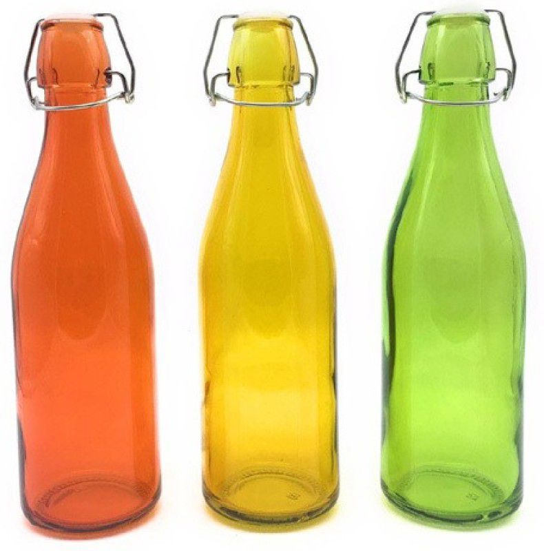 GLAMOROUS OLXXX5 1000 ml Bottle  (Pack of 3, Multicolor, Glass)