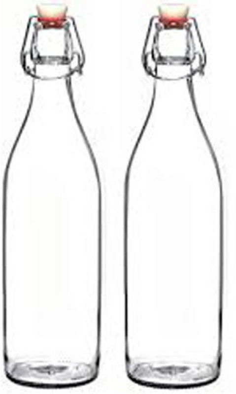 GLAMOROUS CVXX3 1000 ml Bottle  (Pack of 2, White, Glass)