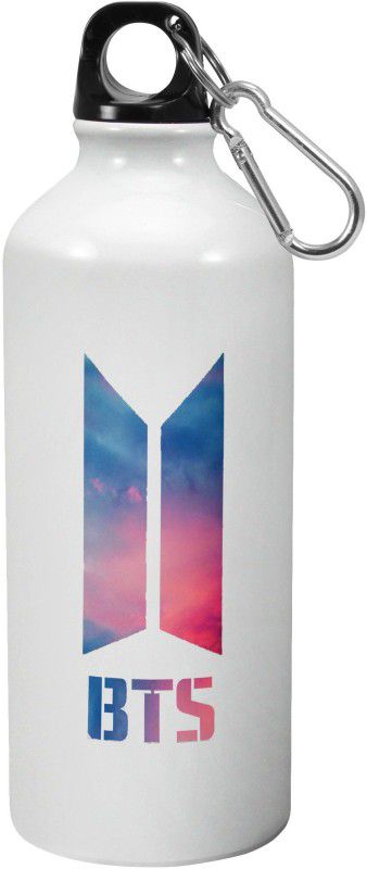 Morons BTS Merchandise Logo Gift For Girls; 600ml, Pack of 1 600 ml Bottle  (Pack of 1, White, Aluminium)