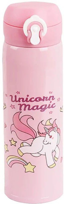 GAMLOID BEST BUY Water Thermoses Unicorn Cup Vacuum Insulated Flask School Kids 500 ml Bottle  (Pack of 1, Multicolor, Steel, Plastic)