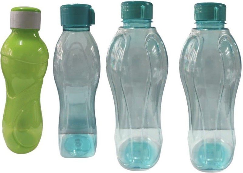 M.C. PIPWALA Plastic Bottle 990 ml Bottle  (Pack of 4, Blue, Green, Plastic)