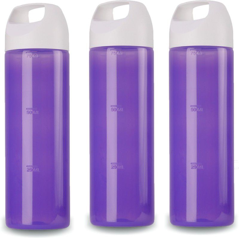 Oliveware Hercules 750 ml Bottle  (Pack of 3, Purple, Plastic)