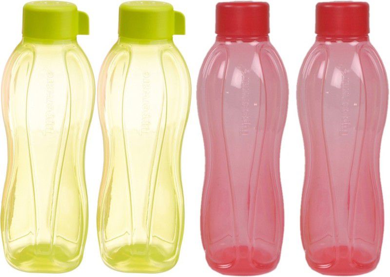TUPPERWARE 1000 ML 1000 ml Bottle  (Pack of 4, Red, Yellow, Plastic)