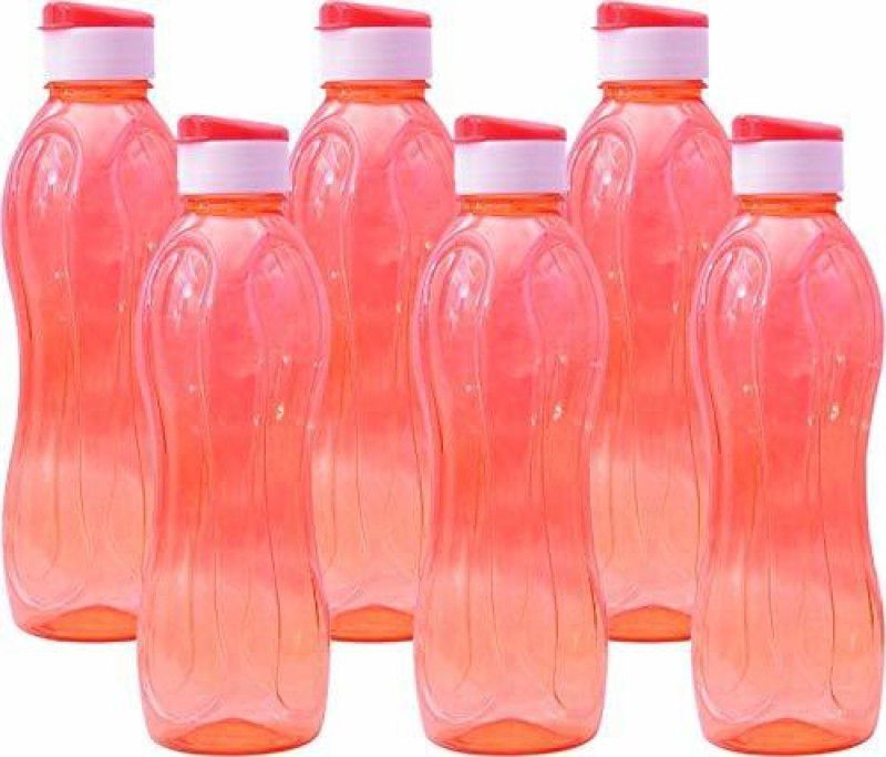 R.sons Plastic Spring Water Bottles, 900 Ml, Pack of 6, muilty colour 1000 ml Bottle  (Pack of 6, Red, Plastic)