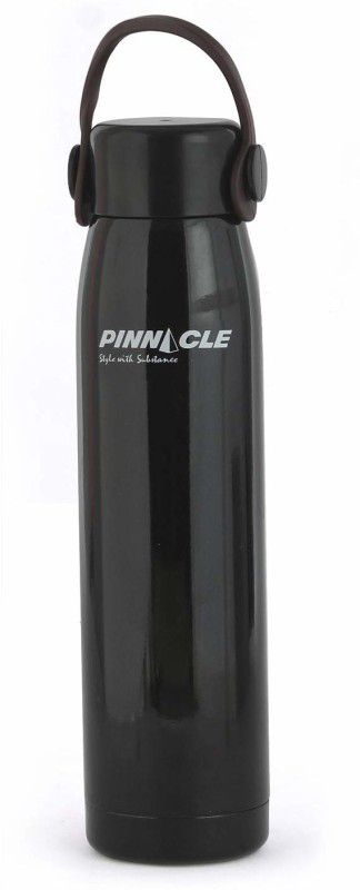 Pinnacle Thermo by Pinnacle Pika Vacushield Hot & Cold, 340 ML, Black, For water, tea, coffee. Sports 340 ml Bottle  (Pack of 1, Black, Steel)