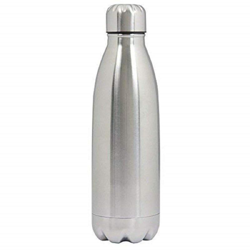 Eagean 1PS Vacuum Insulated Water Bottle Thermos Hot and Cold Flask 500 ml 500 ml Flask  (Pack of 1, Silver, Steel)