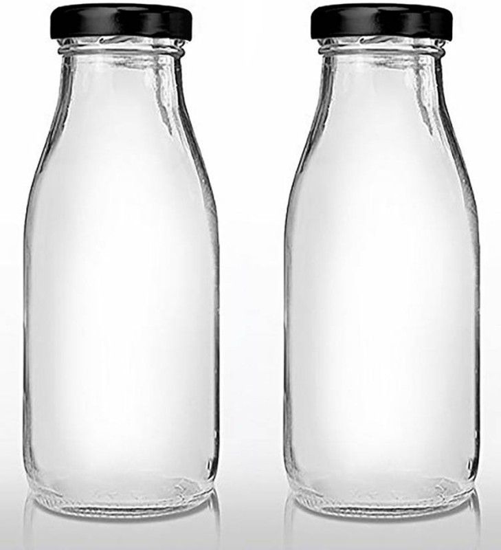 NOGAIYA FUN114 500 ml Bottle  (Pack of 2, White, Glass)