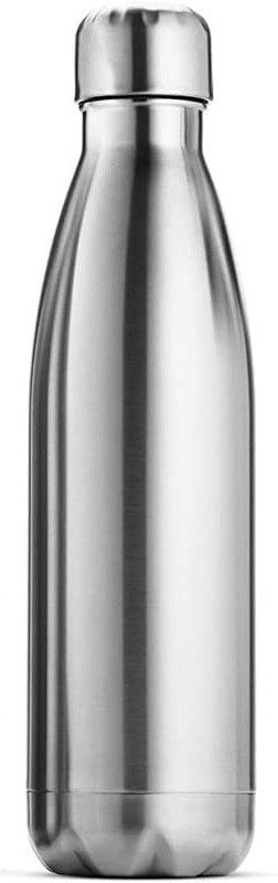SAVAGE Hot and Cold, 100% Leakproof Water Bottle(pack of 1) 700 ml Bottle  (Pack of 1, Silver, Steel)