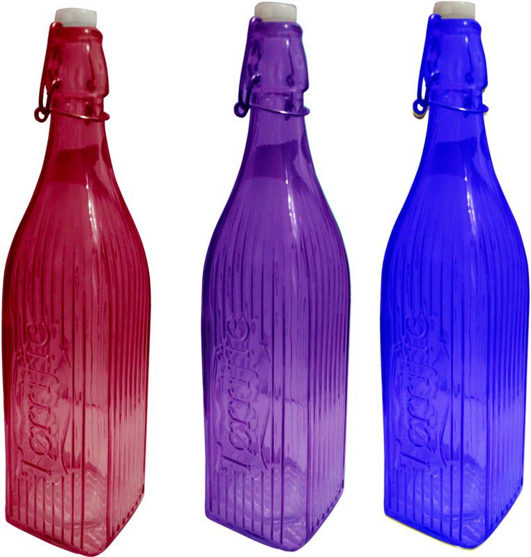 NOGAIYA DHL14 1000 ml Bottle  (Pack of 3, Multicolor, Glass)