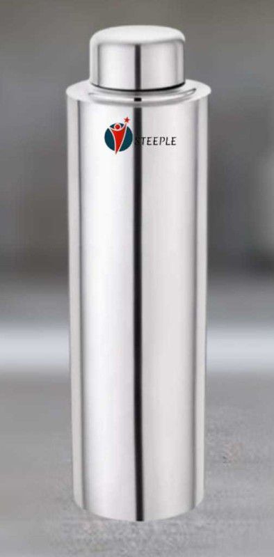 STEEPLE Stainless Steel Fridge Water Bottle/Refrigerator Bottle/Thunder (Pack of 1) 1000 ml Bottle  (Pack of 1, Silver, Steel)