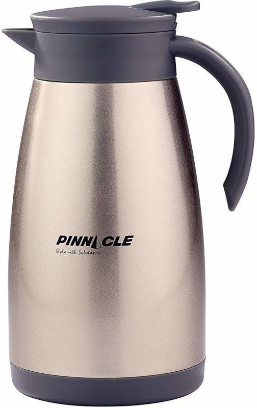 Pinnacle Thermo Papilion Carafe 1500 ml Gold and Black, Hot and Cold, 12 cups of Tea, Coffee 1500 ml Flask  (Pack of 1, Gold, Black, Steel)