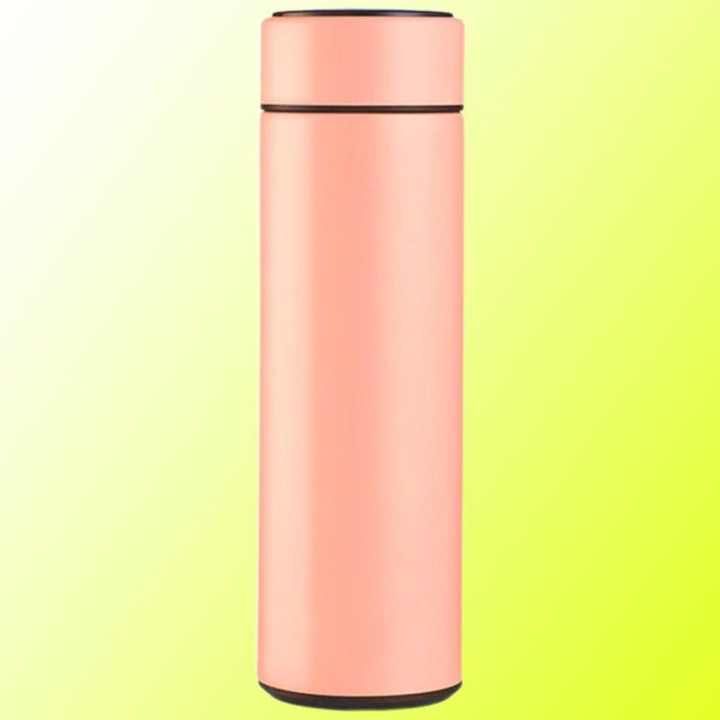 IEETEL E Hot Demanded Digital Vacuum Stainless Steel Water LED Temperature Bottle 500 ml Flask  (Pack of 1, Beige, Steel)