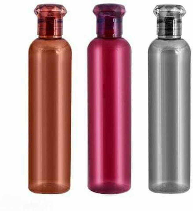 TagMart combo_3 1000 ml Bottle  (Pack of 3, Red, Silver, Brown, Plastic)
