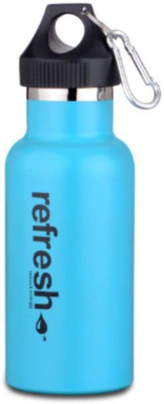 SAURA Vaccum Sports Nature Bottle - SNB 350 ml Hot and Cold -Pastel Blue - 1 Piece 350 ml Bottle  (Pack of 1, Blue, Steel)