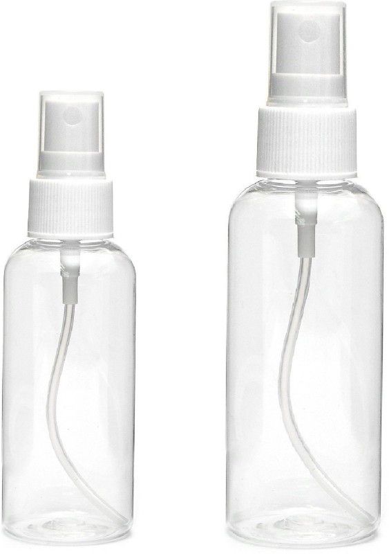 Trendmakerz Pack of 2 Combo Spray Bottle 300 ml Spray Bottle  (Pack of 2, White, Plastic)