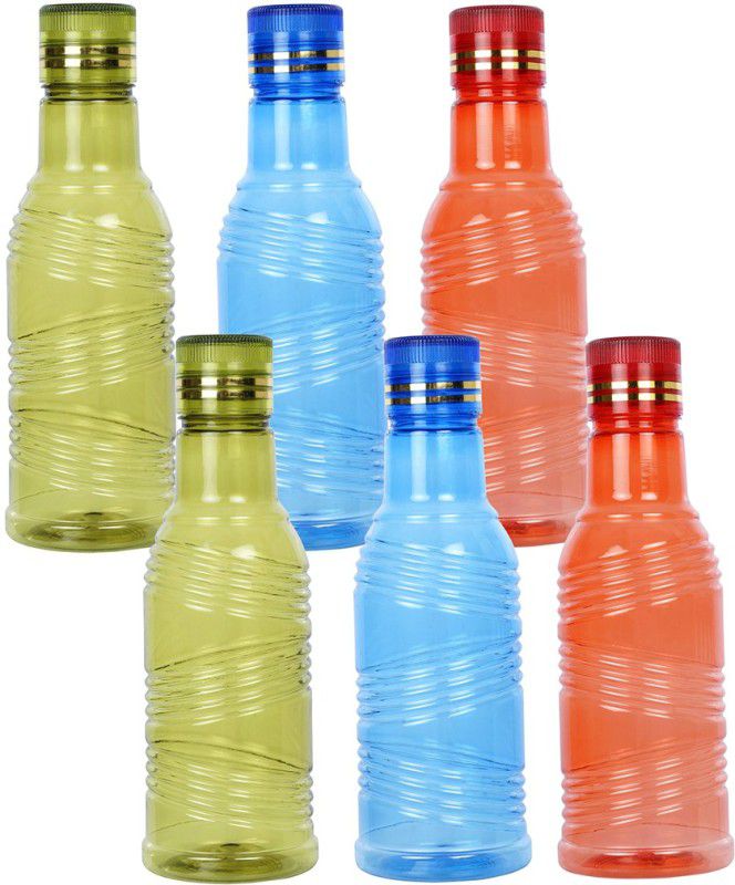Aarushi Unbreakable 1000 ml Bottle  (Pack of 6, Multicolor, Plastic)