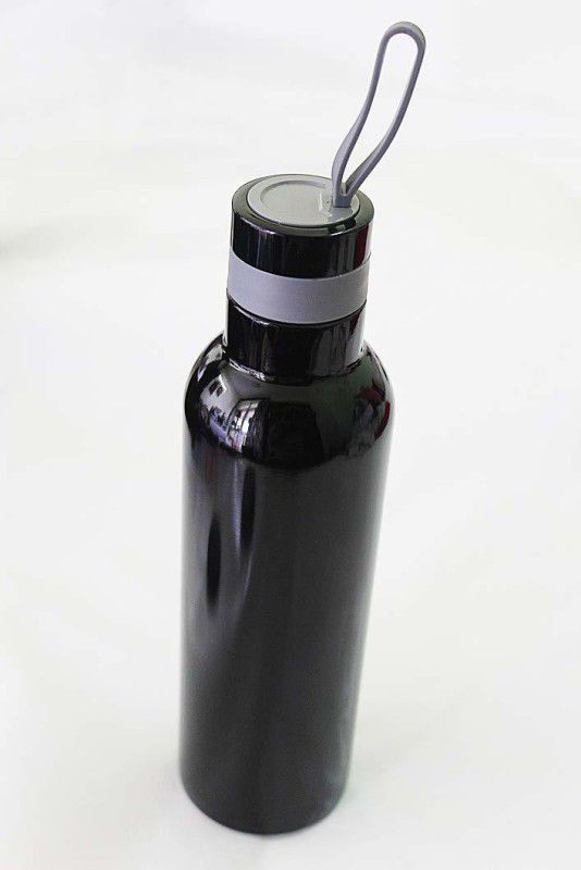 GD7840 Metallic ss Bottle 750 ml Bottle  (Pack of 1, Black, Steel)