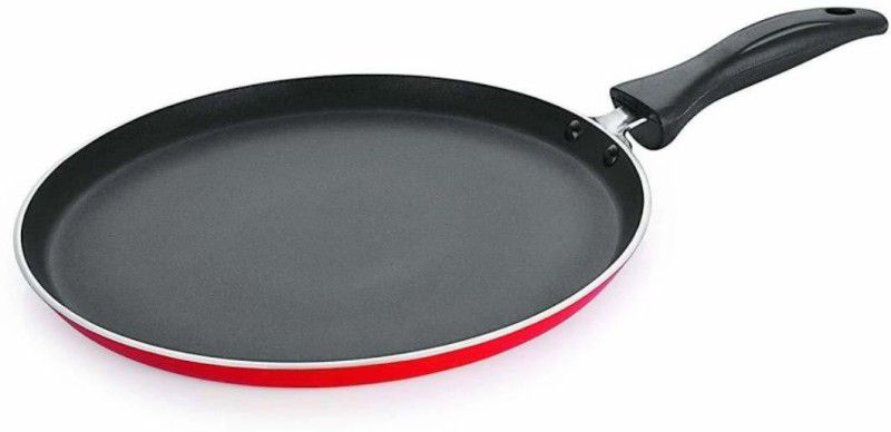 Kitchen for Cooking Non Stick Aluminium Flat Dosa Tawa Tawa 26 cm diameter D-4 Tawa 26 cm diameter  (Aluminium, Non-stick, Induction Bottom)