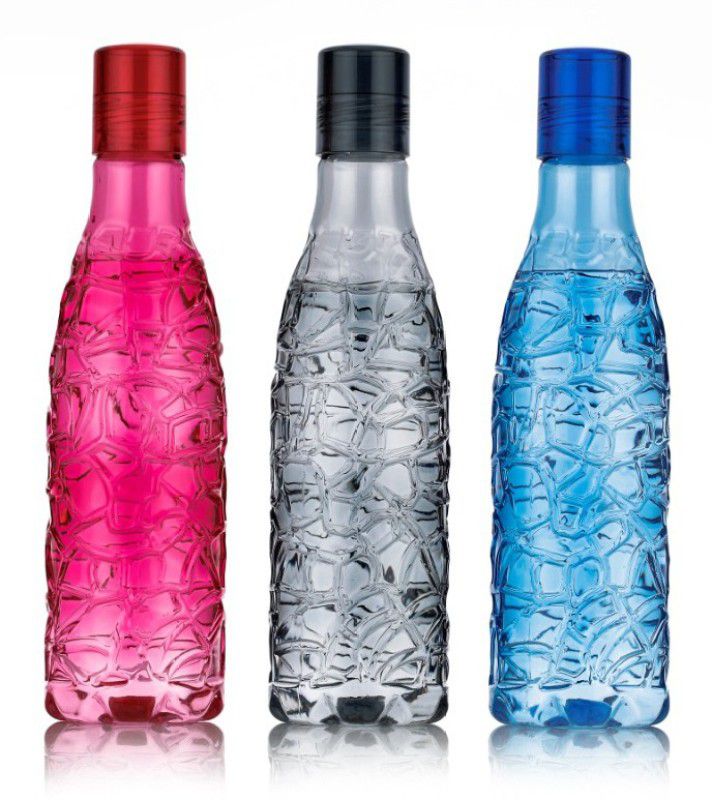 ALTOSA TOTALLY NEW DESIGN OF WATER BOTTLE IN PLASTIC MULTICOLOUR BOTTLES 1000 ml Bottle  (Pack of 3, Multicolor, Plastic)