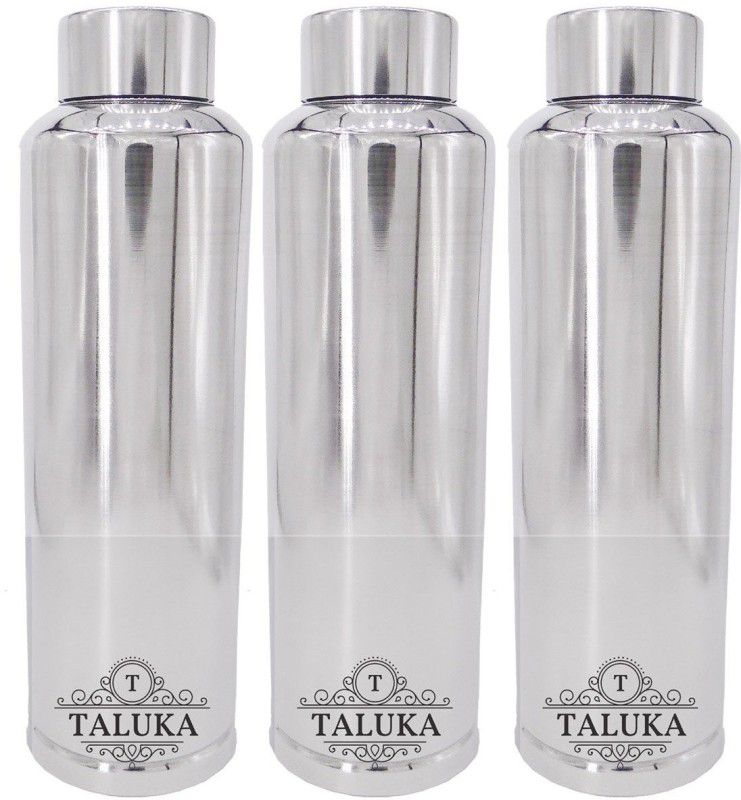 TALUKA Stainless Steel 3 Pcs Hot & Cold Water Bottle, 1000 ML, Bottle, 1000 ml Bottle  (Pack of 3, Silver, Steel)