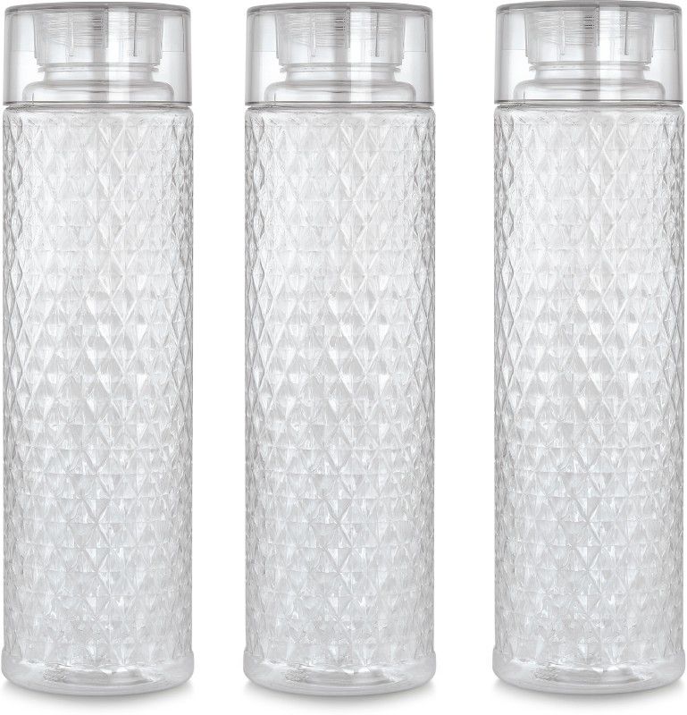 Krysta Tranparent Multi-Colour Pack of 3 1000 ml Bottle  (Pack of 3, White, Plastic)