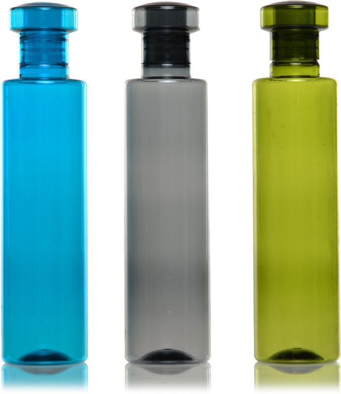 Vintage Multi-Colour Pack of 3 1000 ml Bottle  (Pack of 3, Multicolor, Plastic)