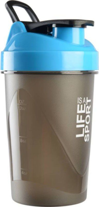 UDAK BLUE LIFE IS A SPORT SHAKER BOTTLE / PROTEIN SHAKER BOTTLE FOR GYM & FITNESS 500 ml Bottle  (Pack of 1, Blue, Plastic)