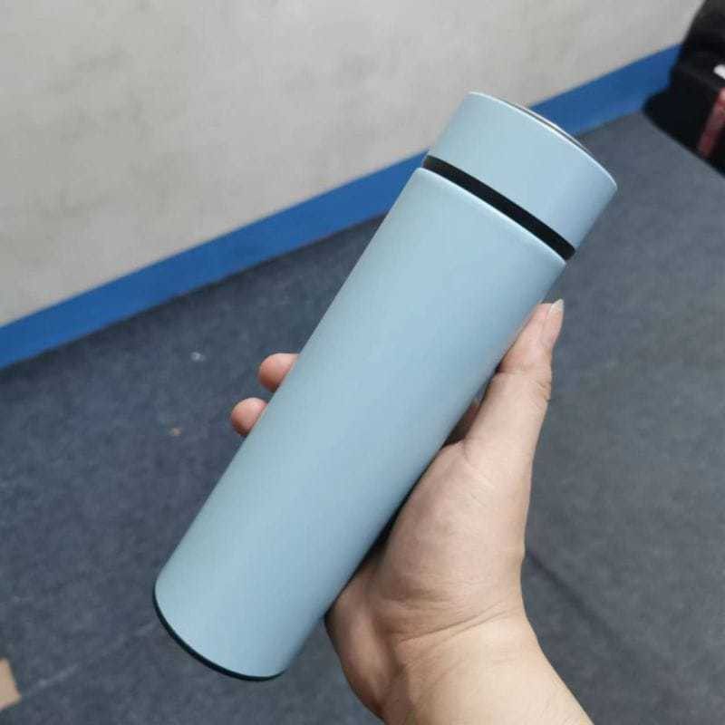 DPM LED temperature water bottle display I water bottle(LIGHT BLUE ) hot & cool 500 ml Bottle  (Pack of 1, Blue, Steel)